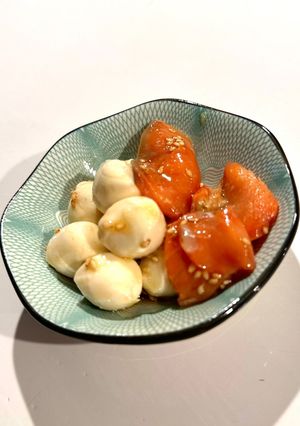 サーモンとモッツァレラのワサビ和え-レシピのメイン写真
