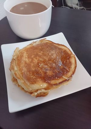 ホワイトチョコレートのホットケーキ🥞-レシピのメイン写真