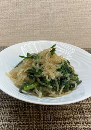 春菊と白滝の煮物-レシピのメイン写真