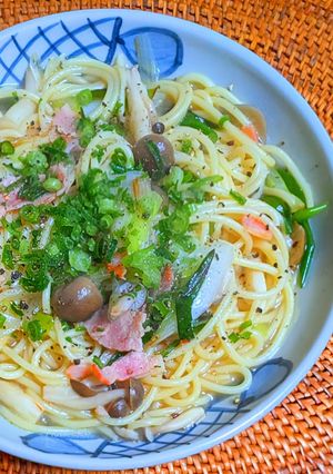 おでんの残り汁で和風 スープパスタ-レシピのメイン写真