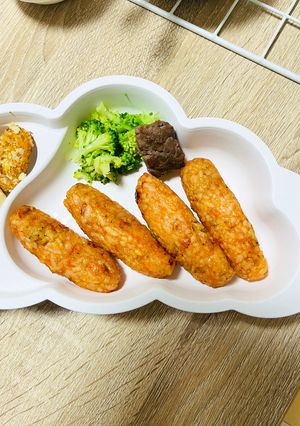 ＊離乳食手づかみ＊トースターで棒おにぎり-レシピのメイン写真