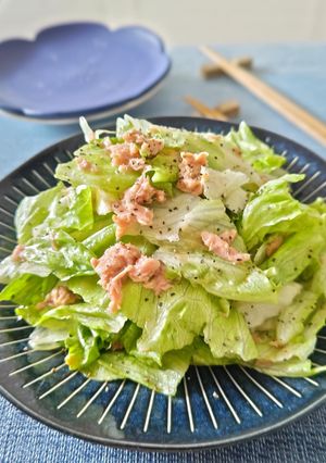 レタスの塩ツナサラダ-レシピのメイン写真