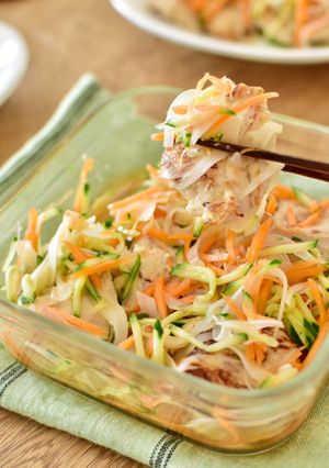 夏バテ解消に♪野菜たっぷり塩とり南蛮-レシピのメイン写真