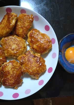 味噌鶏つくねの卵黄添え-レシピのメイン写真