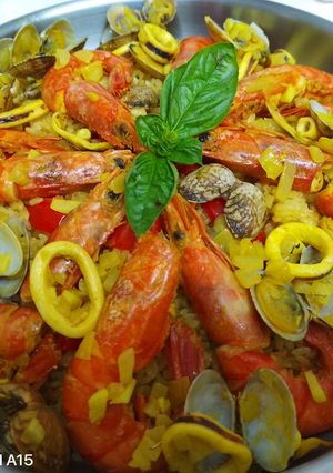 炊飯器で炊く！美味しい！魚介パエリア！-レシピのメイン写真