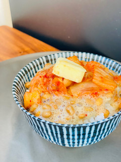 納豆キムチの和風バター丼-レシピのメイン写真