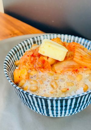 納豆キムチの和風バター丼-レシピのメイン写真