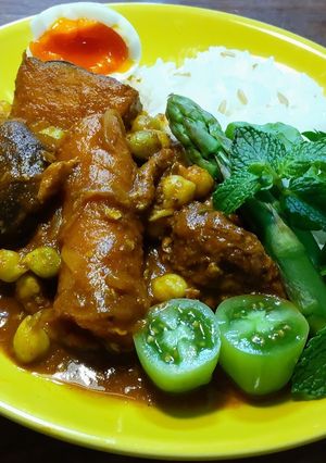 発芽ひよこ豆のカレー　乾燥豆で発芽します-レシピのメイン写真