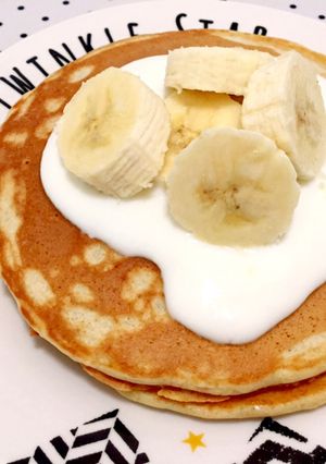お腹に優しいサクふわバナナホットケーキ-レシピのメイン写真