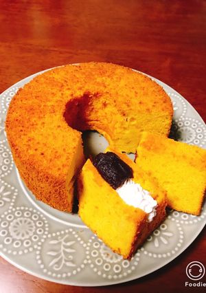 簡単美味しい♡かぼちゃシフォンケーキ♡♡-レシピのメイン写真