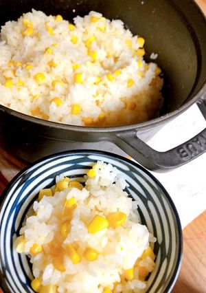 とうもろこしご飯 STAUB コーン-レシピのメイン写真