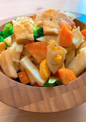 温野菜たっぷり！和風ガドガドサラダ-レシピのメイン写真