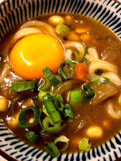 残ったカレーリメイクカレーうどん-レシピのメイン写真