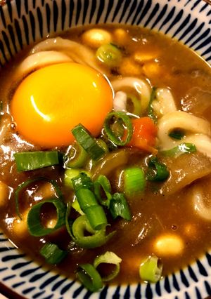 残ったカレーリメイクカレーうどん-レシピのメイン写真