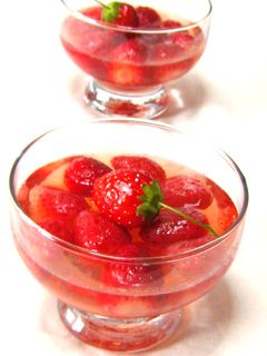 いちごとワインのゼリー✿-レシピのメイン写真