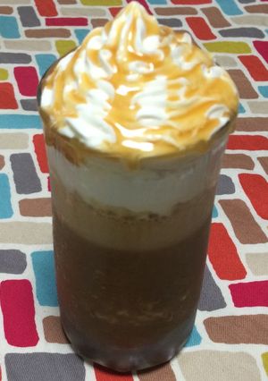 超簡単☆スタバ風！キャラメルフラペチーノ-レシピのメイン写真
