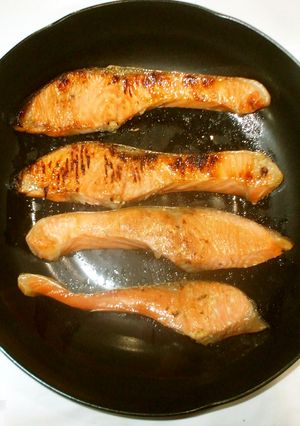 鮭の味噌漬け♪簡単フライパンで-レシピのメイン写真