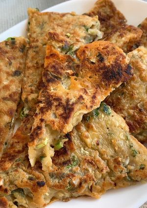 餃子のタネリメイク☆チヂミ-レシピのメイン写真