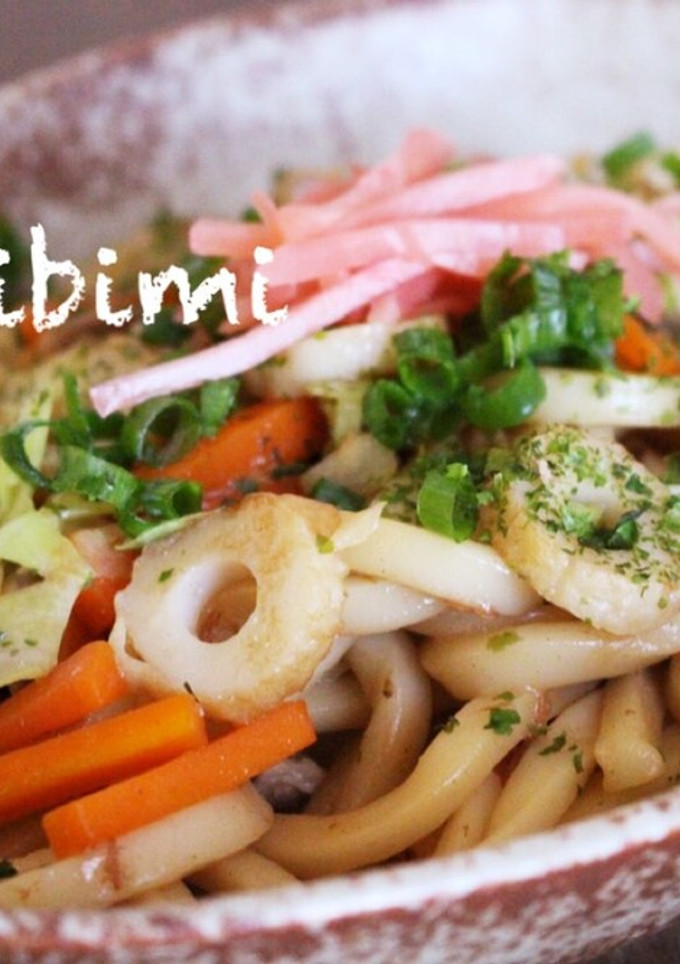 我が家の⚘焼きうどん⚘-レシピのメイン写真