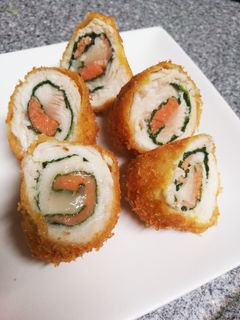 ささみのサーモンしそ巻きフライ♡-レシピのメイン写真