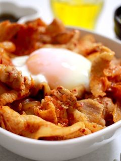 豚バラキムチ丼-レシピのメイン写真