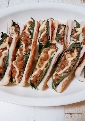 簡単♪ちくわの納豆チーズ焼き-レシピのメイン写真