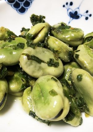 そら豆の葱油炒め【上海】葱油蚕豆-レシピのメイン写真