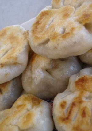 フライパンで肉嫌い用ニラ饅頭-レシピのメイン写真