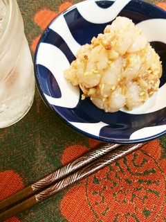 甘エビ梅肉味噌ミョウガ和え-レシピのメイン写真