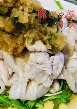 ぶりんぶりんの豚しゃぶサラダ-レシピのメイン写真