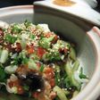 玄米ときゅうりたっぷり♪うなぎ丼