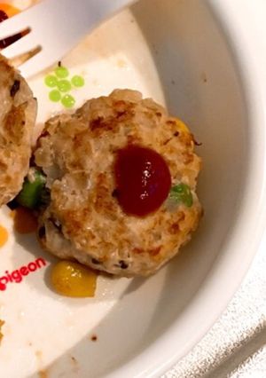 鶏ひき肉の簡単ハンバーグ 離乳食 幼児食-レシピのメイン写真
