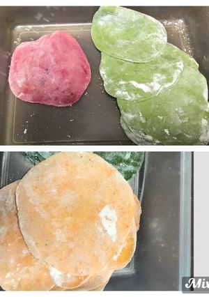 カラフル餃子の皮-レシピのメイン写真