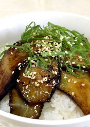 ナスの生姜焼き丼-レシピのメイン写真