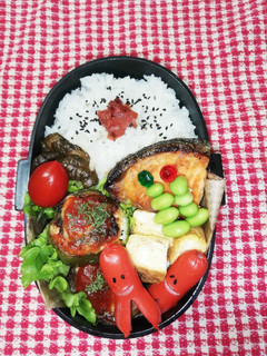 高校男子弁当♡ピーマンの肉詰め6/17-レシピのメイン写真