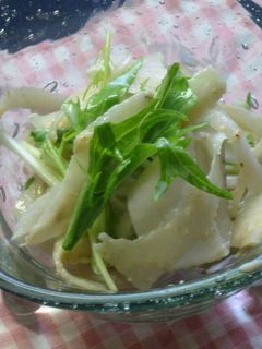 *シャキシャキれんこんと水菜のサラダ*-レシピのメイン写真