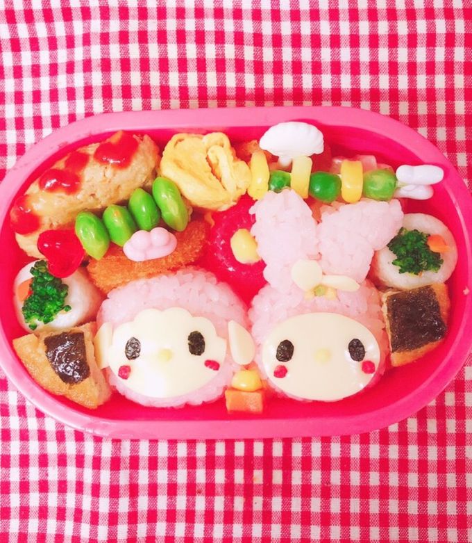 マイメロ ピアノちゃん キャラ弁 デコ弁-レシピのメイン写真