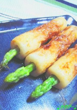 アスパラと竹輪の丸太棒てりやき♪-レシピのメイン写真