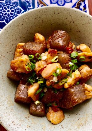 鶏モモ肉とこんにゃくのピリ辛炒め☆-レシピのメイン写真