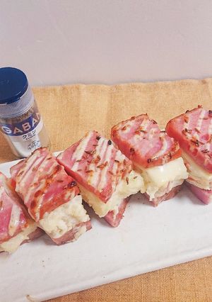 ベーコンのポテサラ♡チーズサンド焼き-レシピのメイン写真