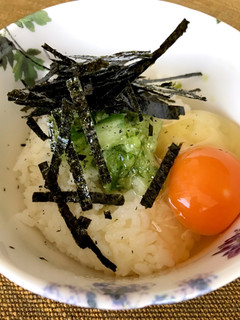 漬けすぎたきゅうりの混ぜご飯-レシピのメイン写真