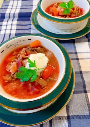 牛肉と野菜のかんたんボルシチ風-レシピのメイン写真