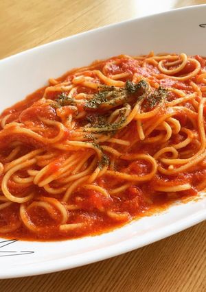 シンプル トマトパスタ-レシピのメイン写真