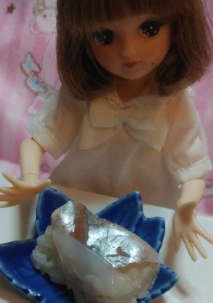 リカちゃんサイズ♡野球シリ(オリ)箱寿司-レシピのメイン写真