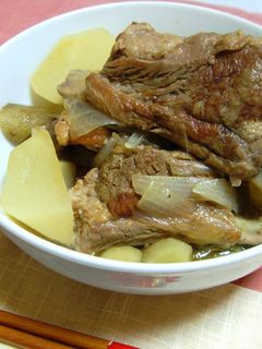スペアリブの煮物(根菜入り)圧力鍋使用-レシピのメイン写真