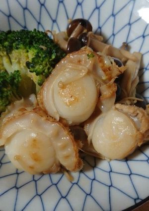 ベビーホタテのバターゆず胡椒炒め-レシピのメイン写真
