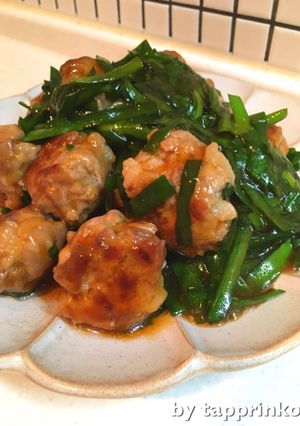 簡単 豚こまメイン ニラと酢豚風炒め-レシピのメイン写真