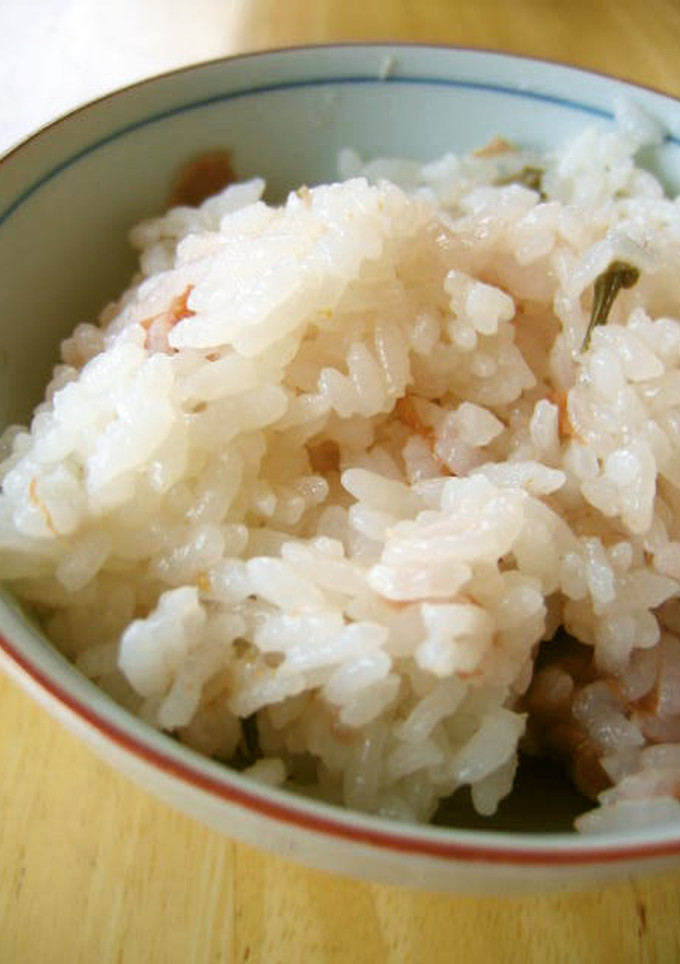 さわやかな香り　梅干し＆桜の炊き込みご飯-レシピのメイン写真