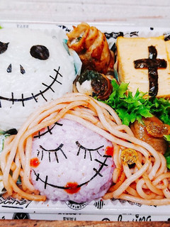 ☆ジャック&サリーキャラ弁☆ディズニー☆-レシピのメイン写真