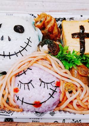 ☆ジャック&サリーキャラ弁☆ディズニー☆-レシピのメイン写真